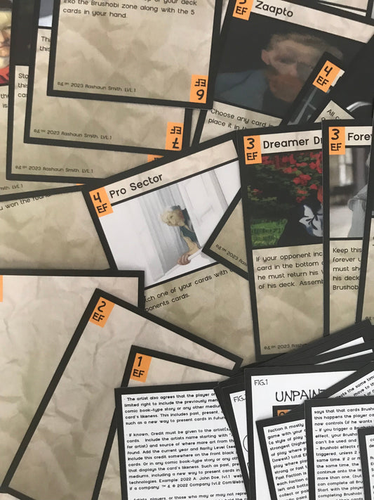 BRUSHOBi Painting Card Game: a small look at the rules