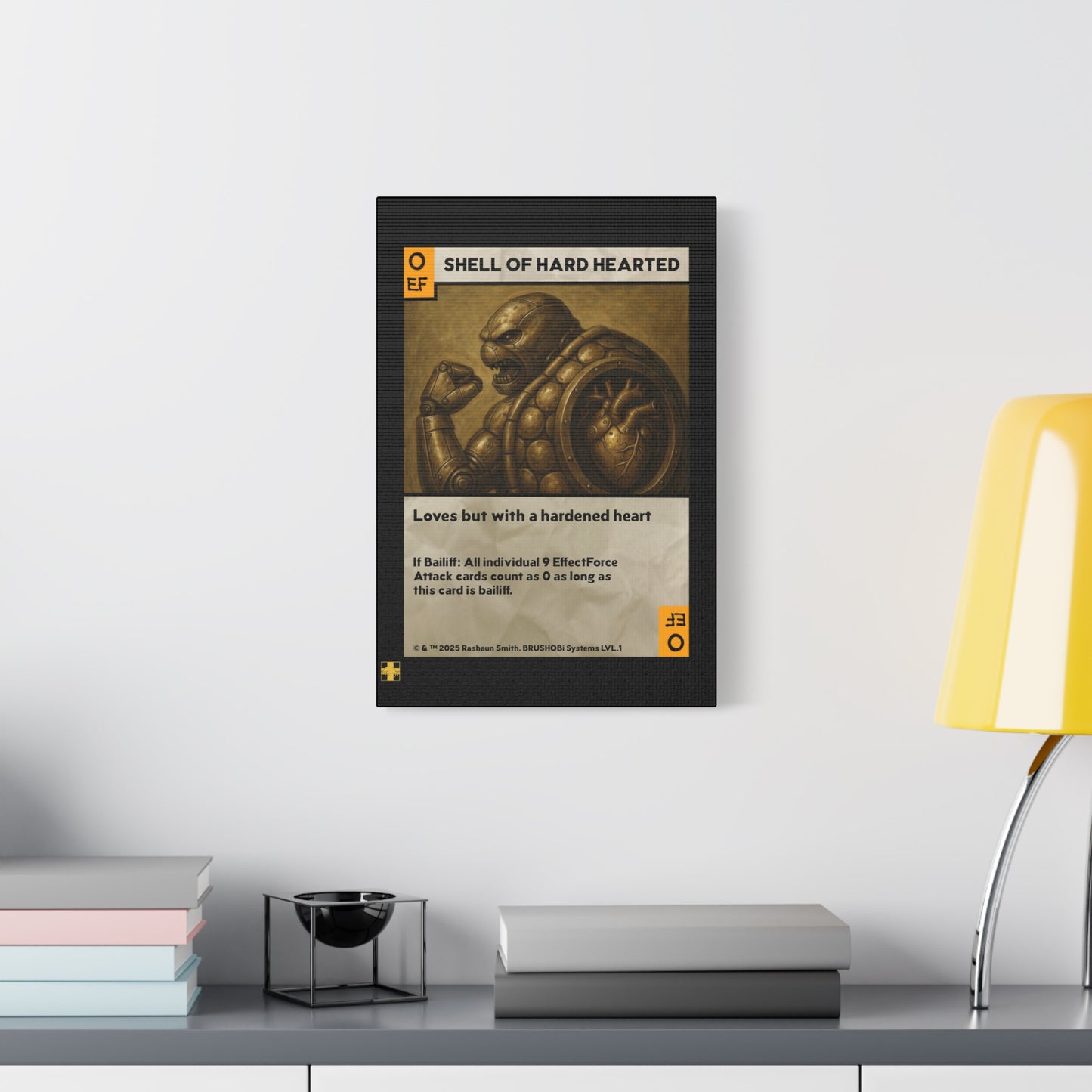 BRUSHOBi Systems Painting Card Canvas - "0 EffectForce Attack: Shell of Hard Hearted" Machine