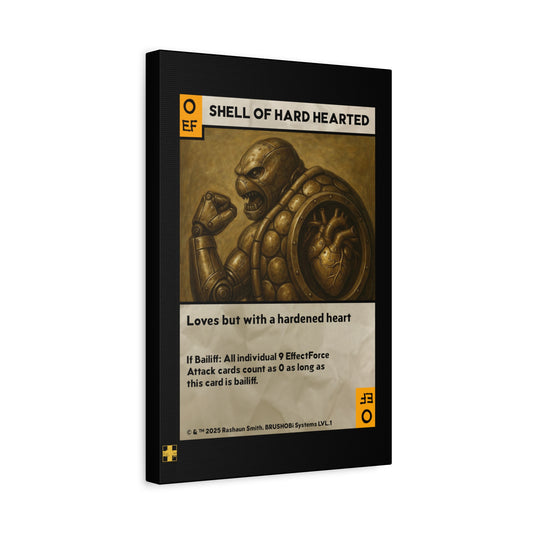 BRUSHOBi Systems Painting Card Canvas - "0 EffectForce Attack: Shell of Hard Hearted" Machine