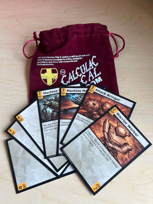 CalculacCal.com BRUSHOBi Painting Cards Velvet Booster Bags